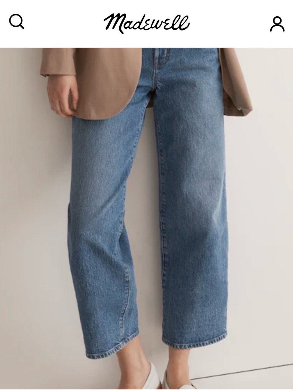 Madewell Perfect Vintage Wide-Leg Crop Jean